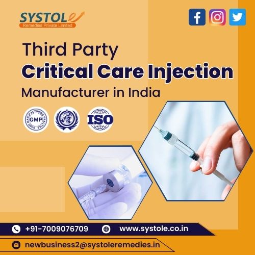 Third Party Critical Care Injection Manufacturer in India