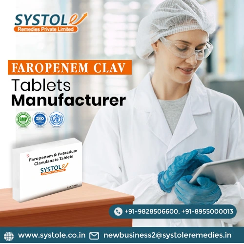 Faropenem clav Tablets Manufacturing in India